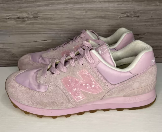 New Balance 574 Women's Size 8 Athletic Sneakers Pink Rose Quartz Love Rare