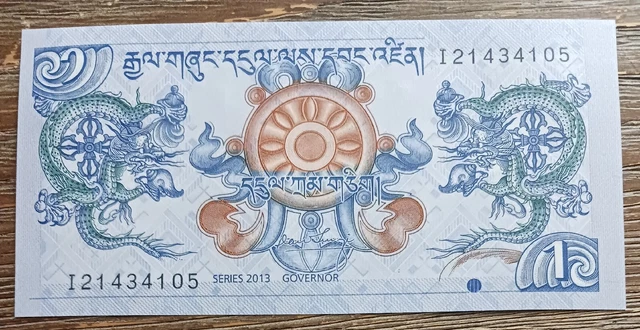 Bhutan  - 2013 - 1 Ngultrum  - Banknote Uncirculated