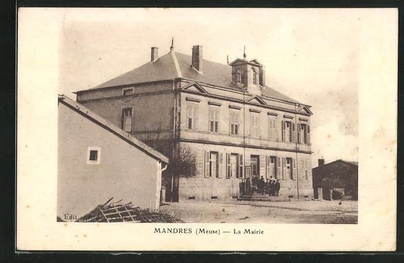 CPA Mandres, La Mairie 1927
