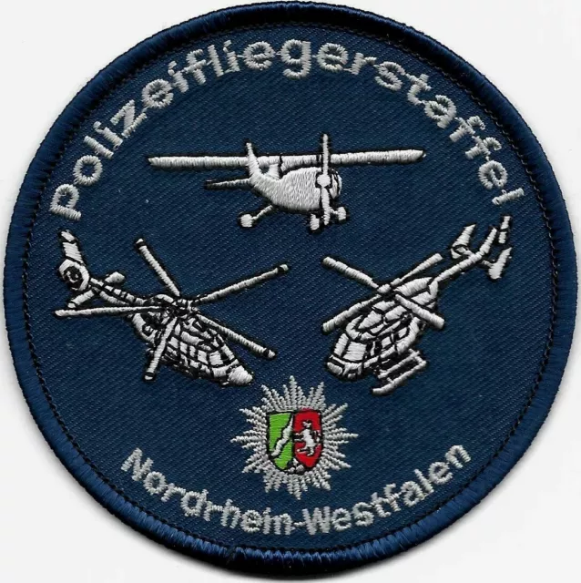 Polizei NRW POLIZEIFLIEGERSTAFFEL Abzeichen Patch PHuSt Hubschrauber PFLST Heli