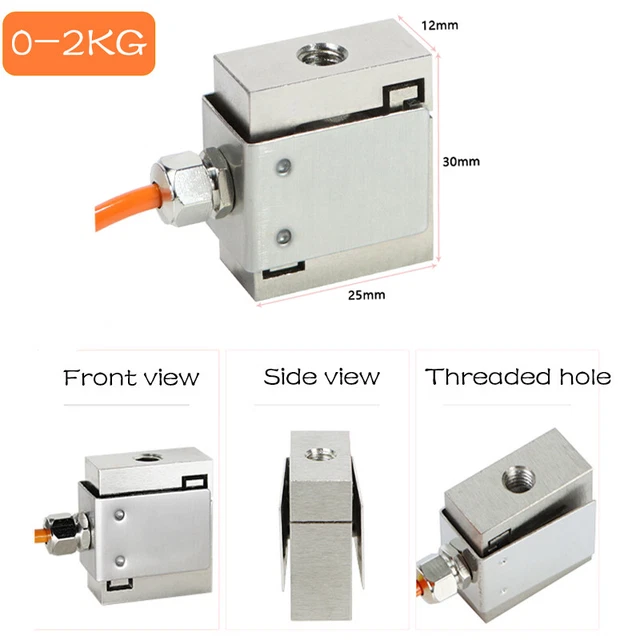 DYLY-106 Pull Pressure Weight Force Load Cell S type Tensiometer Tester 2KG