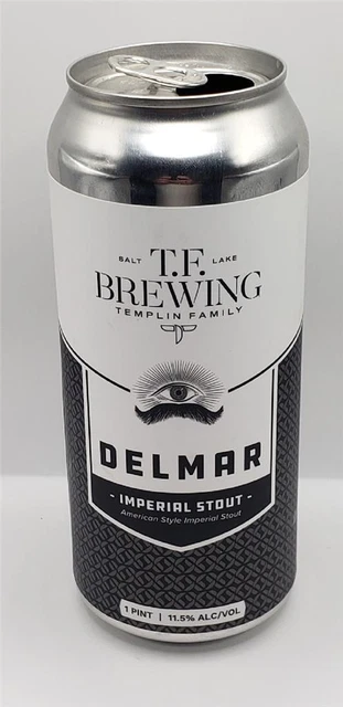 Craft Beer Can Templin Family T.F. Brewing Company Delmar Imperial Stout