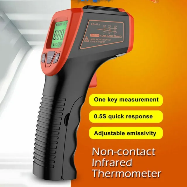 Thermomètre infrarouge professionnel sans contact à usage industriel et culina