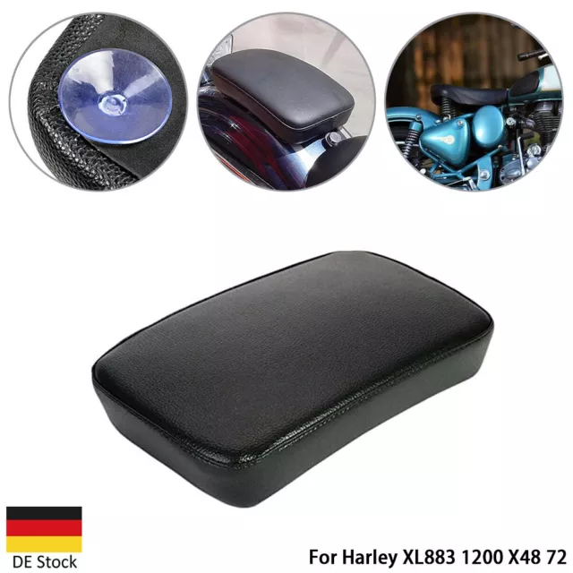 Motorrad Sozius Sitz Sitzpad mit 8 Saugnapf Hinten Sitzbank Sattel Sitzkissen DE