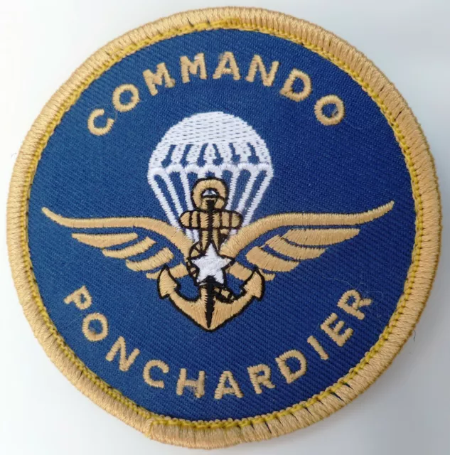 Insigne Patch COMMANDO MARINE PONCHARDIER tissu ORIGINAL France scratch