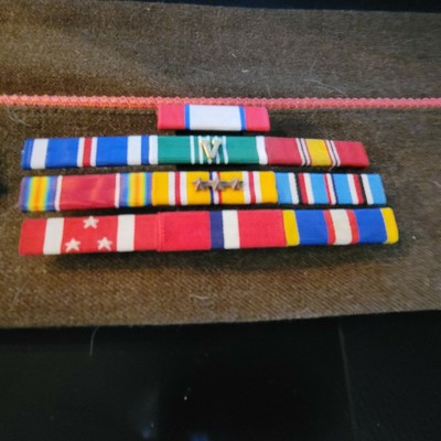 WW2 ARMY LT-COL Artillery’s Officer Garrison Hat W/10 Ribbon WW2 Ribbon ...