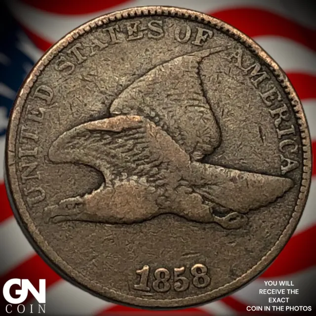1858 Flying Eagle Cent  Q3649