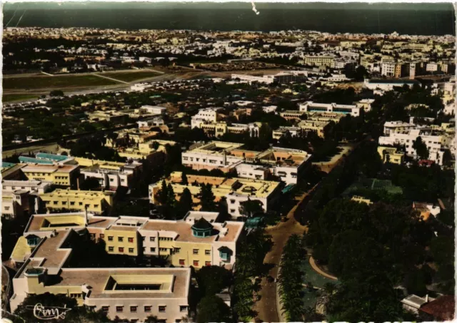 CPM AK MAROC RABAT. Vue panoramique aerienne sur l'Avenue des Touargas (342577)