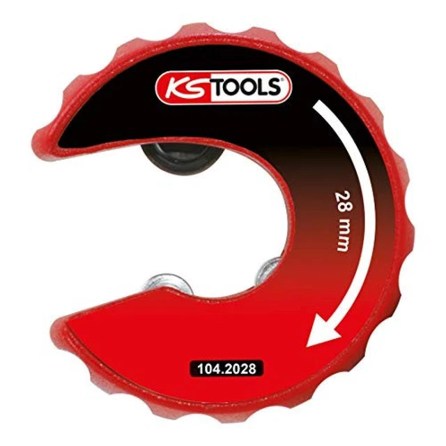 KS Tools 104.2028 Tagliatubi a Cricchetto per Tubi in Rame, 28 mm - NUOVO