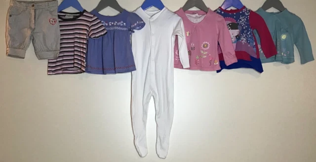 Pacchetto vestiti bambina 9-12 Next Cherokee Zebralino Tuc Tuc Topolino
