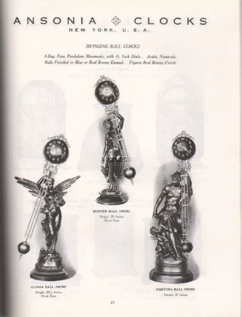 Ansonia Clock Co. 1920 Catalog Reprint 3