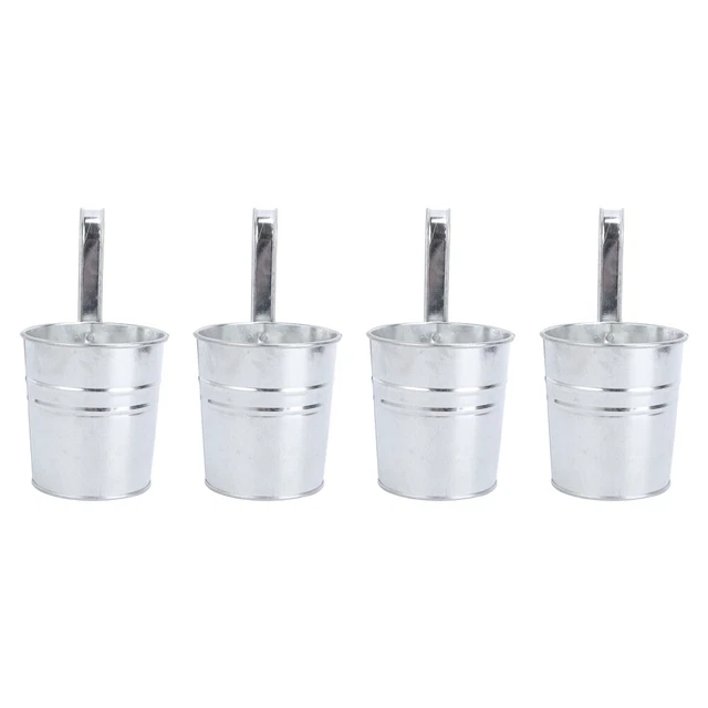 4 Pcs Flower Buckets Flower Pots Indoor Indoor Hanging Planters Vase