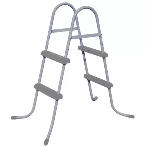 Bestway 58430 Escala Escalera sobre el Suelo Doble Ascent Max CM 84 para Piscina