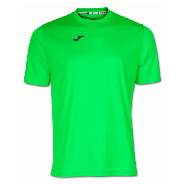 JOMA T-shirt Combi da Uomo manica corta running palestra tennis verde fluo tg.M