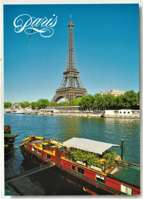 Eight Collectable Postcards - Eiffel Tower Paris France - Non-Postmarked