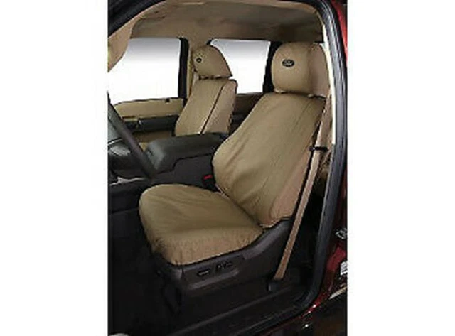 Genuine Ford Front Seat Covers Captains Chairs Set Taupe Color VFL3Z-15600D20-A
