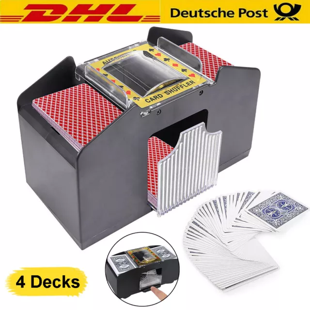 Poker Kartenmischer Elektrische Automatische Kartenmischmaschine für 4 Decks