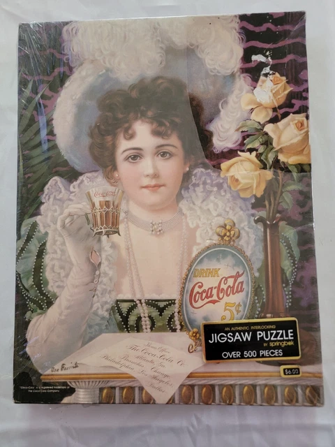 Vintage Springbok Coca-Cola Puzzle "An Old-Fashioned Girl" 500+ Pieces