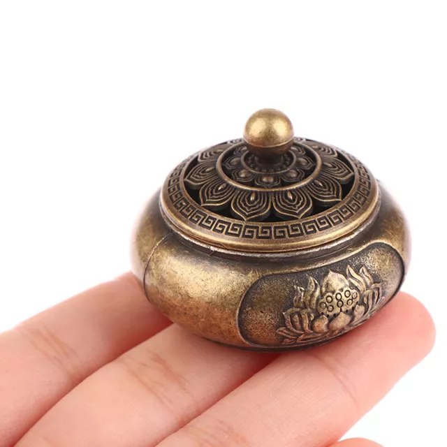 Incense Burner Lotus Incense Censer Archaic Copper Alloy Sandalwood FurnishiFE