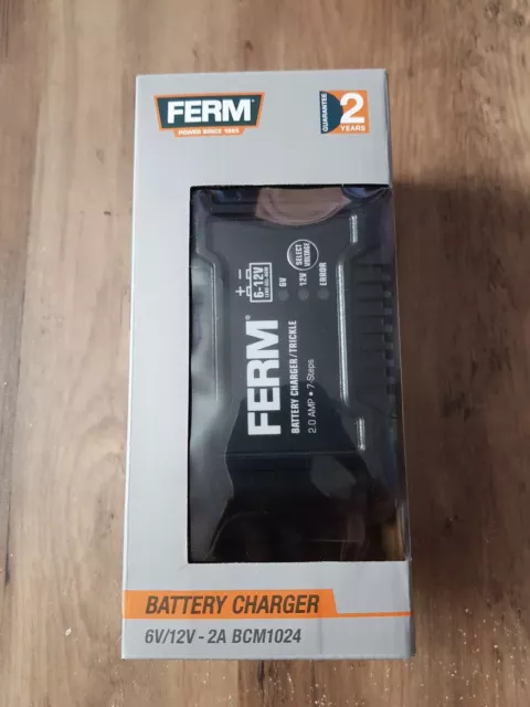 Ferm Battery Charger 6V/12V-2A  BCM1024