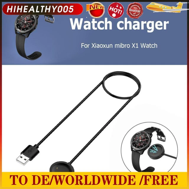 1M USB CHARGING Cable Cradle for Mibro X1 Color Lite Watch Dock Charger