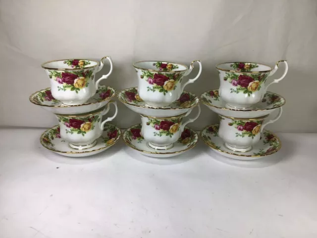 QQ88 Vintage 6 Sets 1962 Royal Albert Bone China Floral Teacup &Saucer For Gift