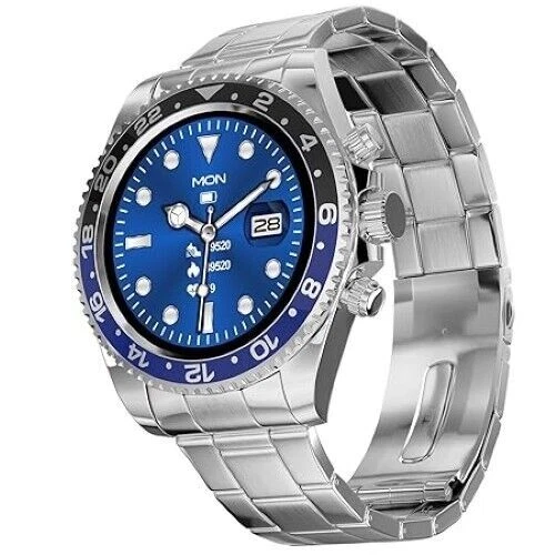 V&Y Avalanche Luxury Stainless Steel BT Calling, Voice Assistance Smart Watch