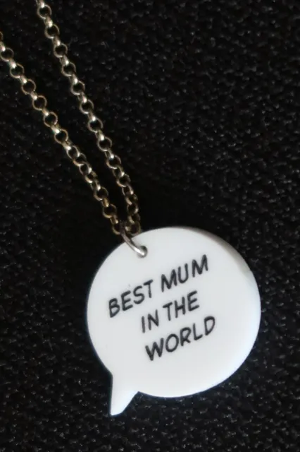 Tatty Devine Best Mum In The World Necklace Silver Chain A Stunning Accessory