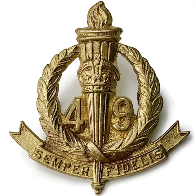 Original 49th Australian Battalion The Stanley Regiment Cap Badge