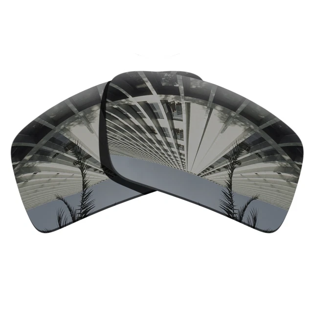 US Black Chrome Polarized Replacement Lenses For-Oakley DOUBLE EDGE Anti-scratch