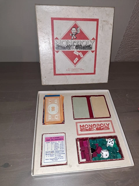 Jeu Monopoly Ancien - Édition Vintage - Collection Jouets Rétro
