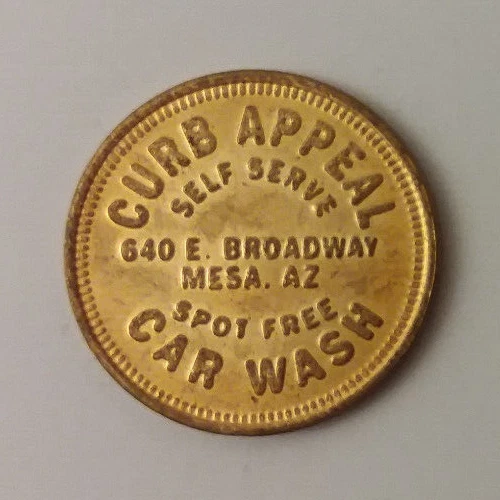Curb Appeal Car Wash Mesa Arizona Token 25mm