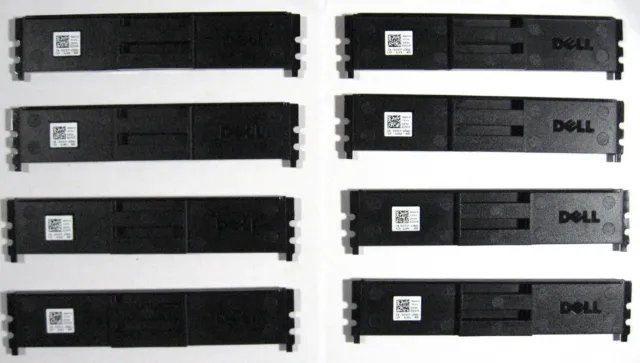 8 x Dell 0U701F ram memory bank filers plastic covers from PowerEdge T610 server