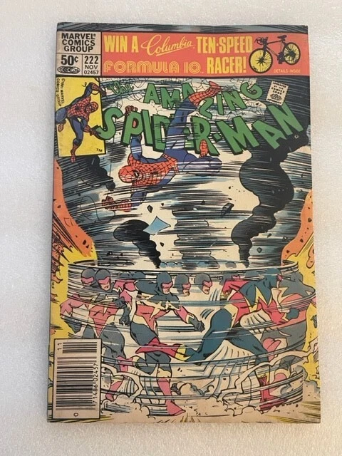 Amazing Spider-Man #222 Nov 1981 1st Appearance Speed Demon  V Good