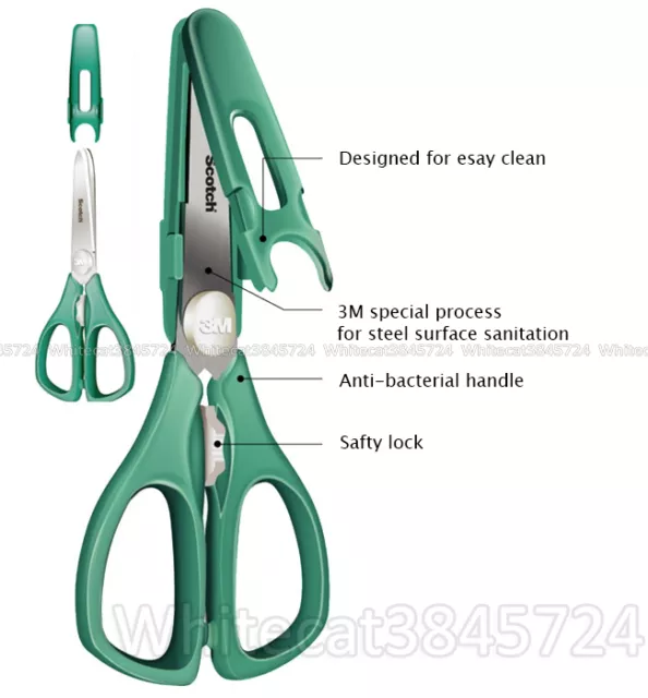 3M Scotch Baby Food Scissors Bfs With Cover 3