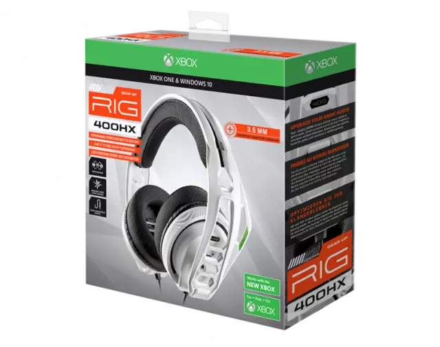 Gaming Headset Plantronics Rig 400 HX White For XBOX ONE with mic