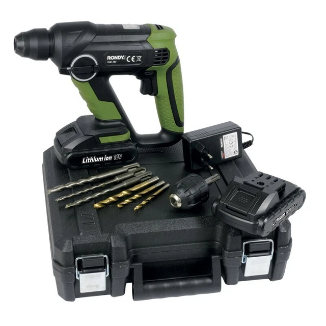 Marteau Perforateur avec 2 batteries 18V Lithuim 1500mAh