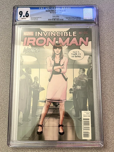 INVINCIBLE IRON MAN #7 Women of Power CGC 9.6 Variant Cover 1st RiRi Williams