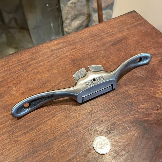 Vintage STANLEY SW No.53 Adjustable SPOKE SHAVE,FLAT SOLE SPOKESHAVE MADE IN USA 3