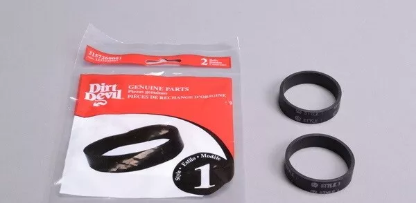 2 Genuine Dirt Devil Style 1 Belts Hand Vac & Ultra Hand Vac Royal Prince vacuum