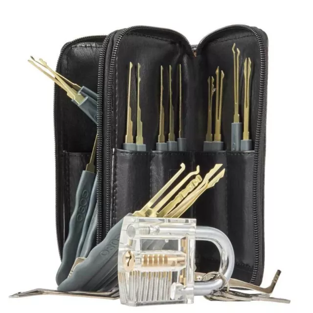 Eventronic 28 Teiliges Lockpicking Set, 28-Teiliges Dietrich Set Mit 1 Transpa