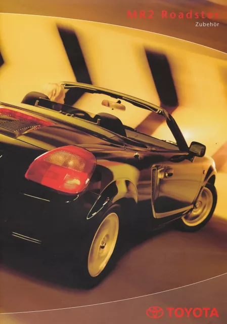Toyota MR2 Zubehör Prospekt 2001 8/01 D brochure accessories accessoires