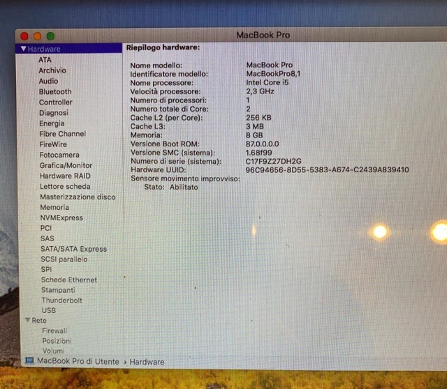 Apple MacBook Pro 13 Early 2011, 2.3Ghz Intel Core i5, 8Gb Ram, 256Gb SSD 11