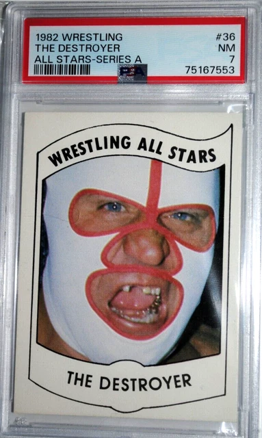 1982 Wrestling All Stars Series A THE DESTROYER  PSA NM 7