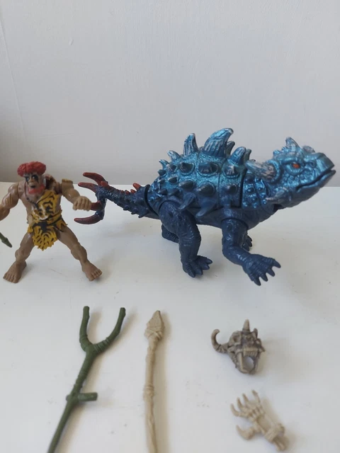 CHAP MEI STONE Age Dinosaurs Ankylosaurus Caveman Figures Set Rare ...