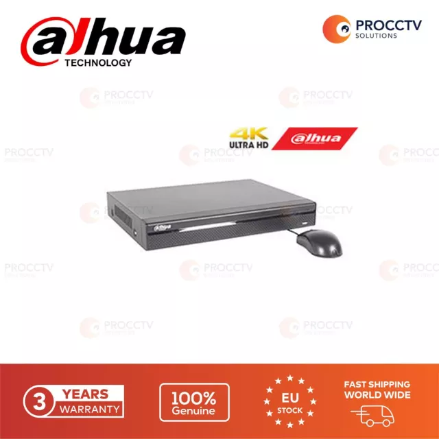 Dahua IP Réseau Enregistreur 4K 8 Canaux NVR4108HS-4KS2 ( D'Modèle ),Véritable,