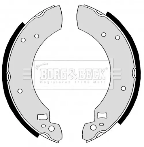 FORD CAPRI MK2, Mk3 2.0 (1974-87) NEW REAR BRAKE SHOES -GENUINE BORG & BECK 2