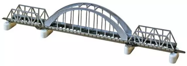 (TG. 400x32x84 mm) Faller 222583 - Ponte ad Arco con 2 Ponticelli - NUOVO