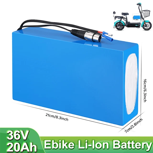 Batterie Li-ion 36V 20Ah Pour Vélo électrique - Marque HANIWINNER, 720 Wh, Avec Chargeur, Neuf