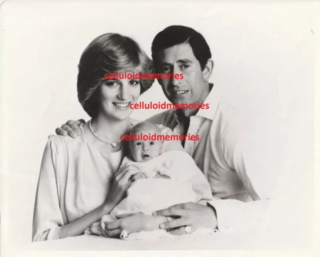 8X10 B&W ORIGINAL Press Photo Princess Diana Lady Di Prince Charles ...